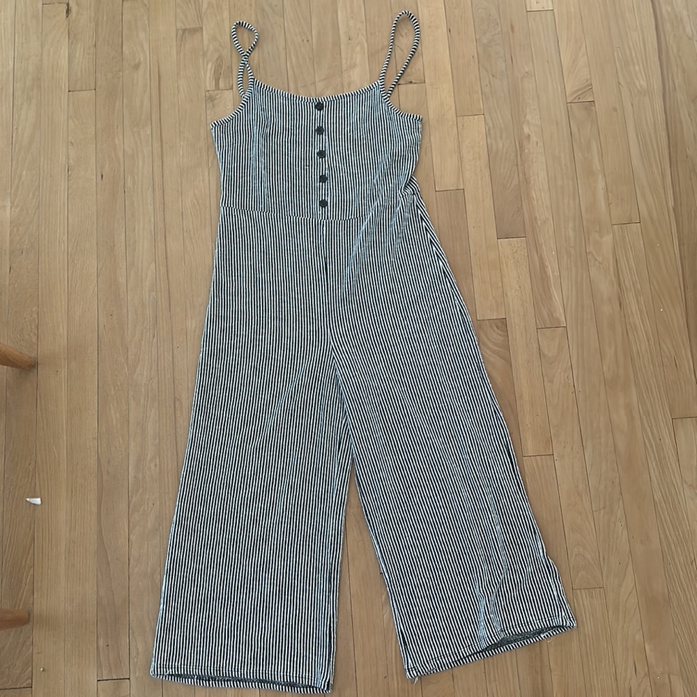 Striped Jumpsuit Romper Small